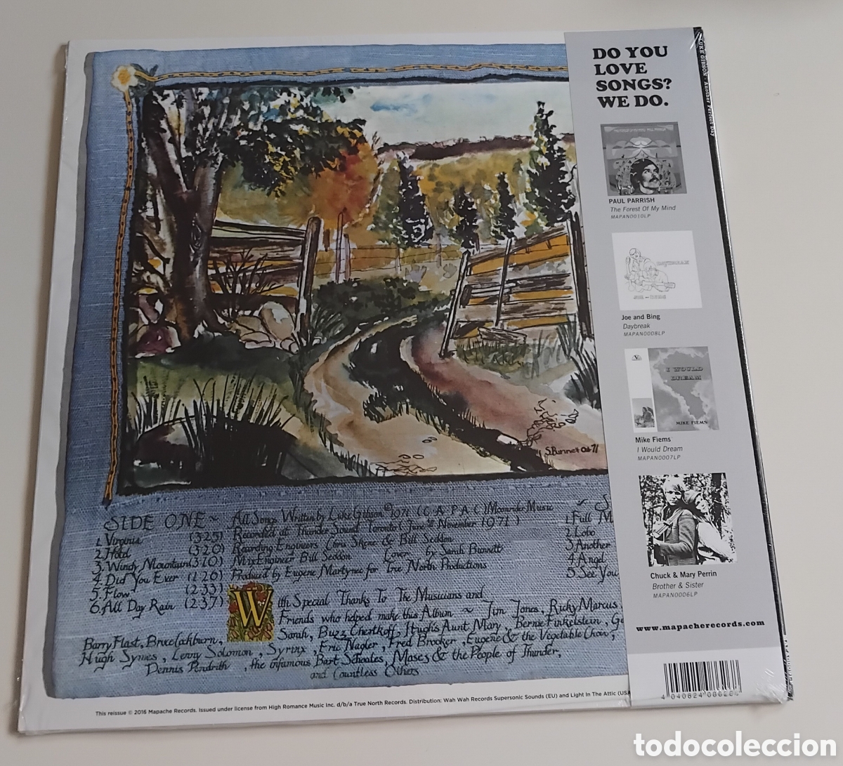 Discos de vinilo: Luke Gibson Lp reeditado 70s - Foto 2