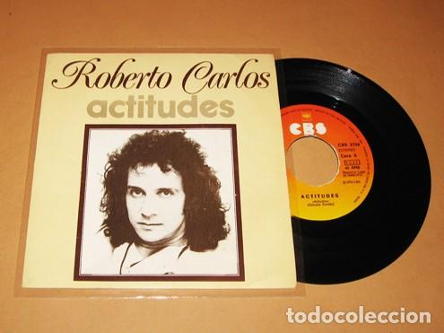 Discos de vinilo: ROBERTO CARLOS - ACTITUDES - SINGLE - 1974 - Foto 1
