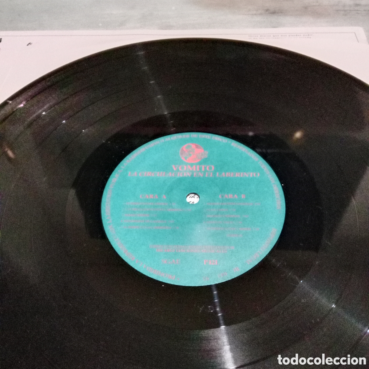 Discos de vinilo: VOMITO - LA CIRCULACION EN EL LABERINTO - LP - Foto 7