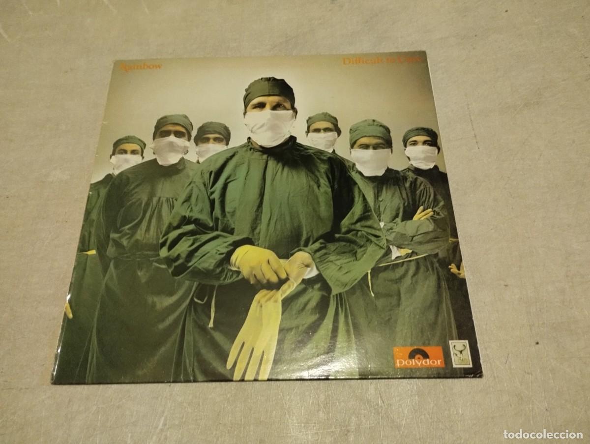 Discos de vinilo: RAINBOW LP DIFFICULT TO CURE ESP.1981 ENCARTE LETRAS - Foto 1