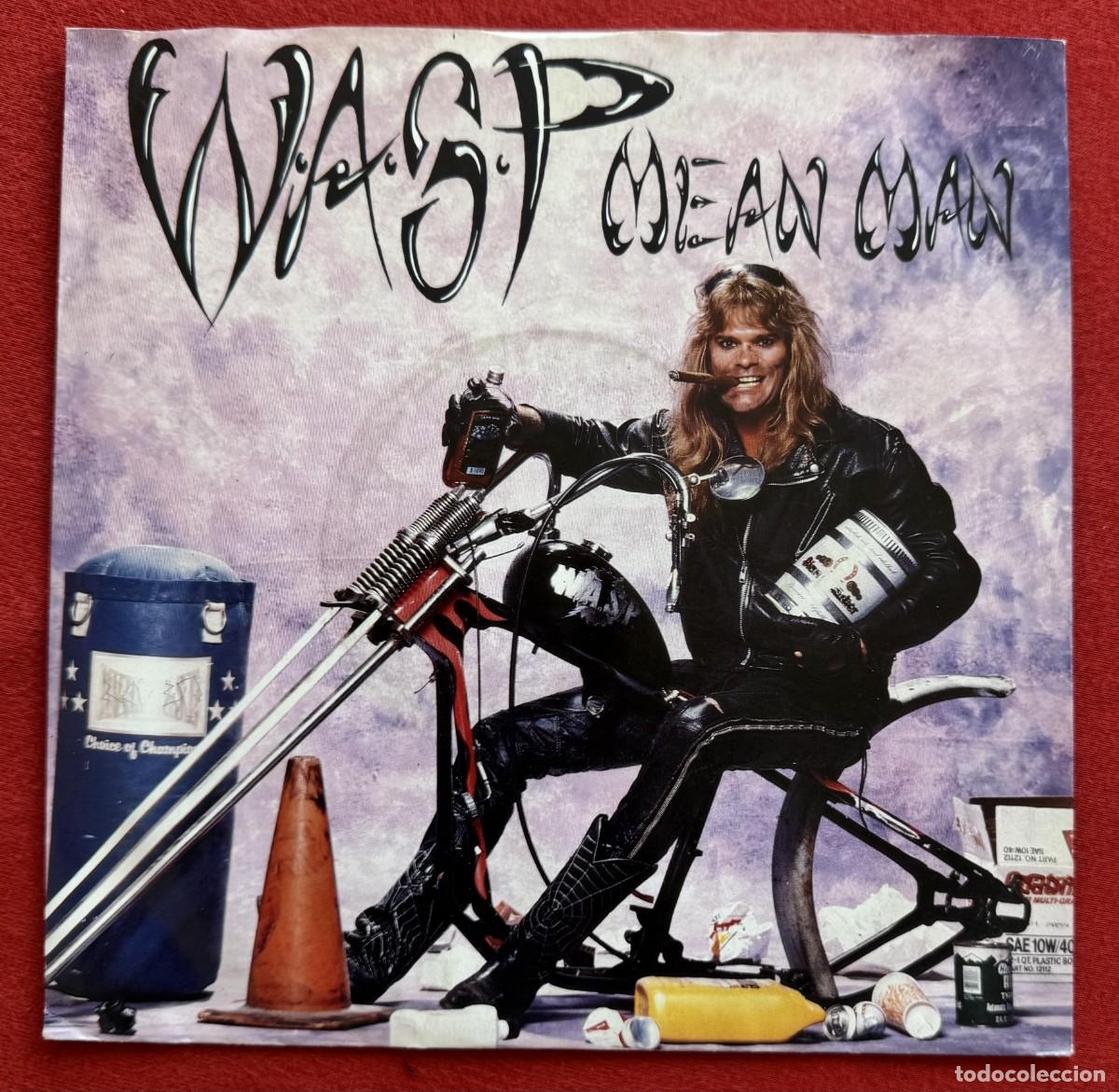 Discos de vinilo: Wasp 45t Mean Man EX EX single - Foto 1