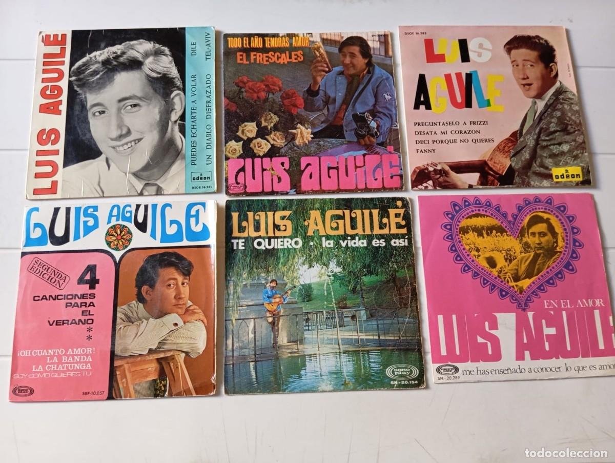 Discos de vinilo: SINGLES LUIS AGUIL&Eacute;. - Foto 1