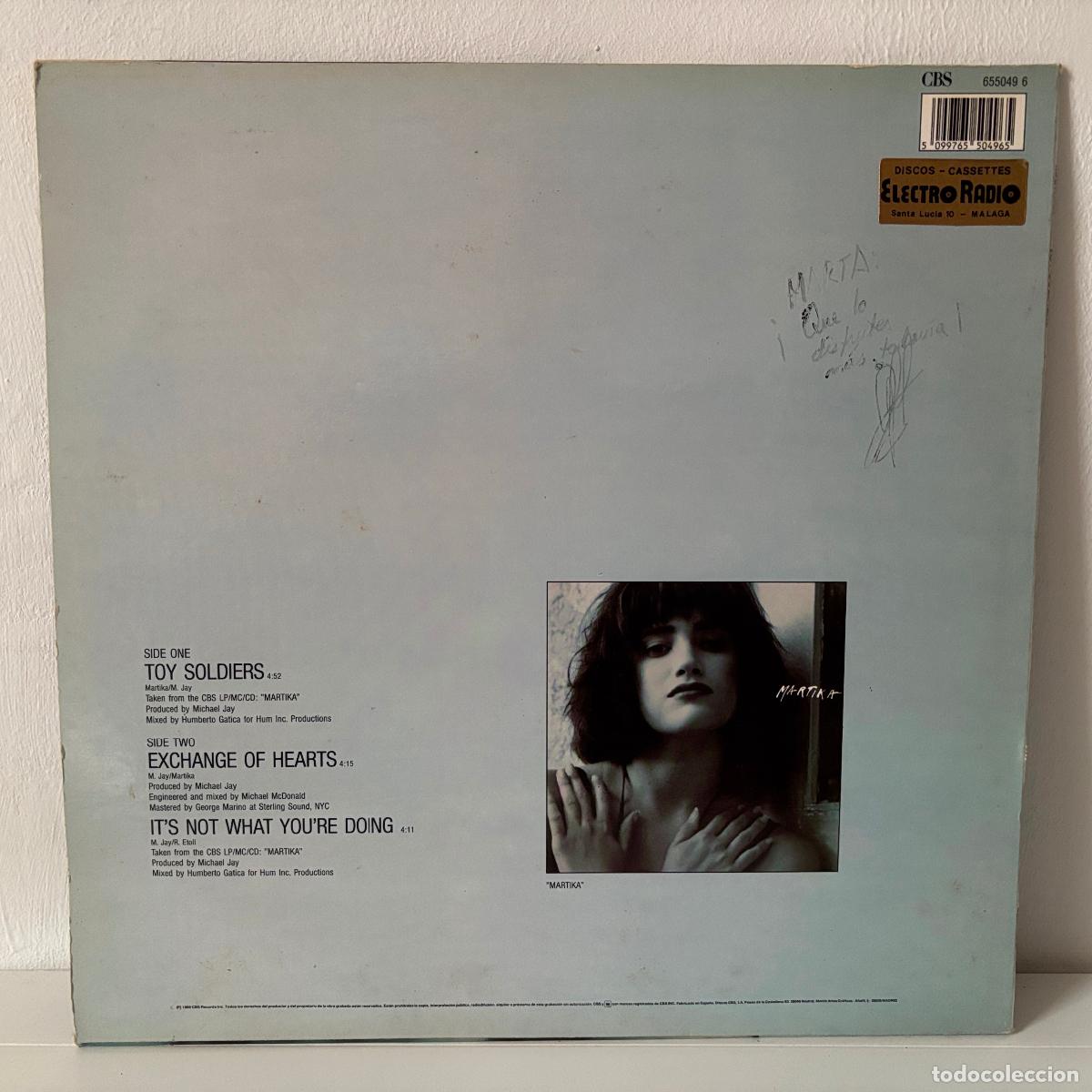 Discos de vinilo: Martika. Toy Soldiers. - Foto 2