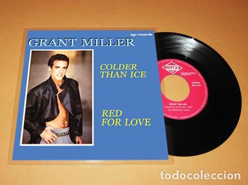 Discos de vinilo: GRANT MILLER / FANCY - COLDER THAN ICE - SINGLE - 1986 - N&ordm;1 EN ITALO DISCO - &iexcl;ESCASO Y MUY BUSCADO!