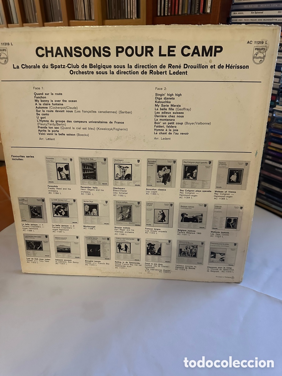 Discos de vinilo: LP/CHANSONS POUR LE CAMP - Foto 2