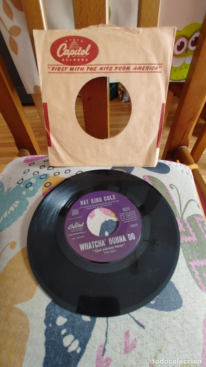 Discos de vinilo: NAT KING COLE-SINGLE TIME AND THE RIVER - Foto 1