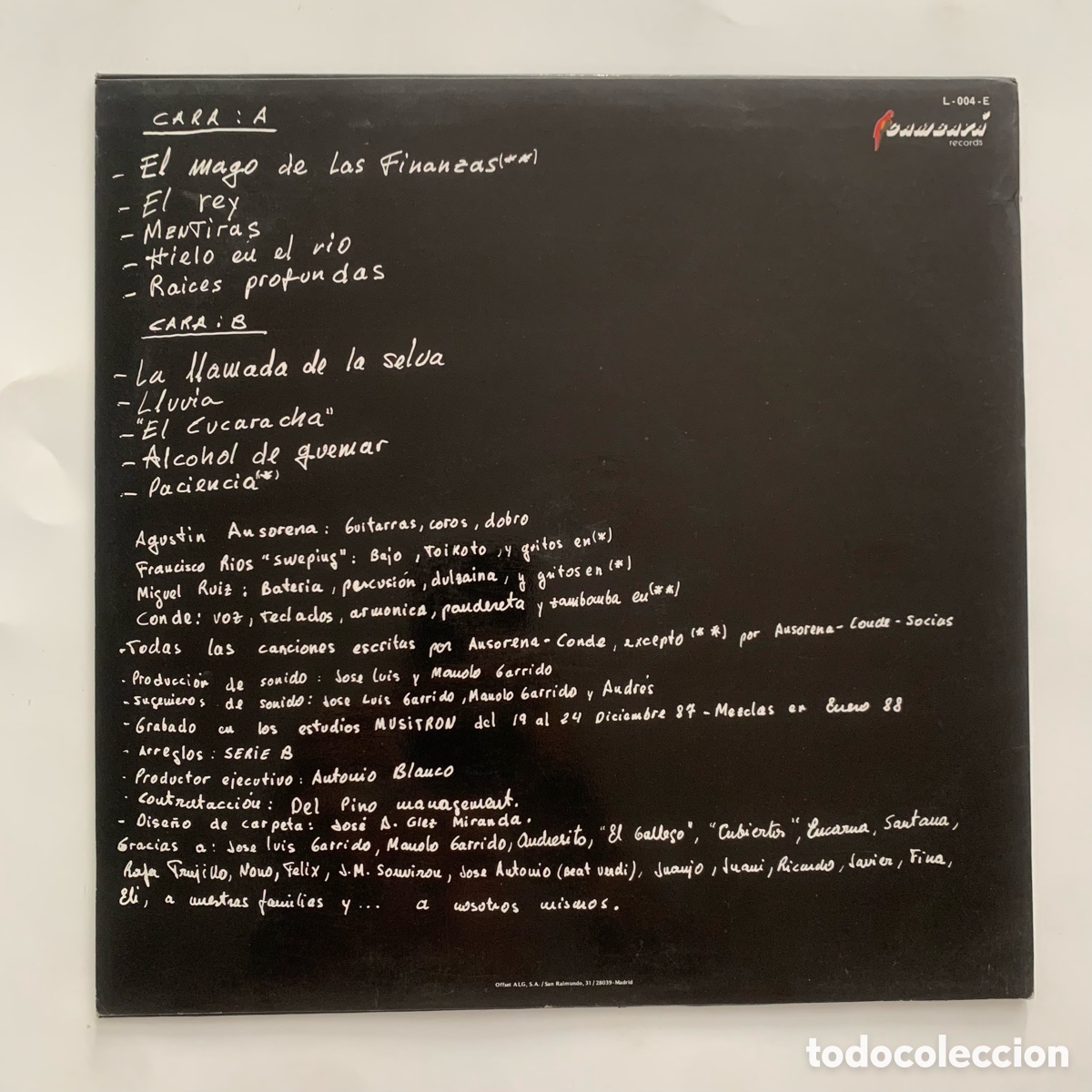 Discos de vinilo: lp Serie B &lrm;&ndash; La Llamada De La Selva de 1988 - Foto 2