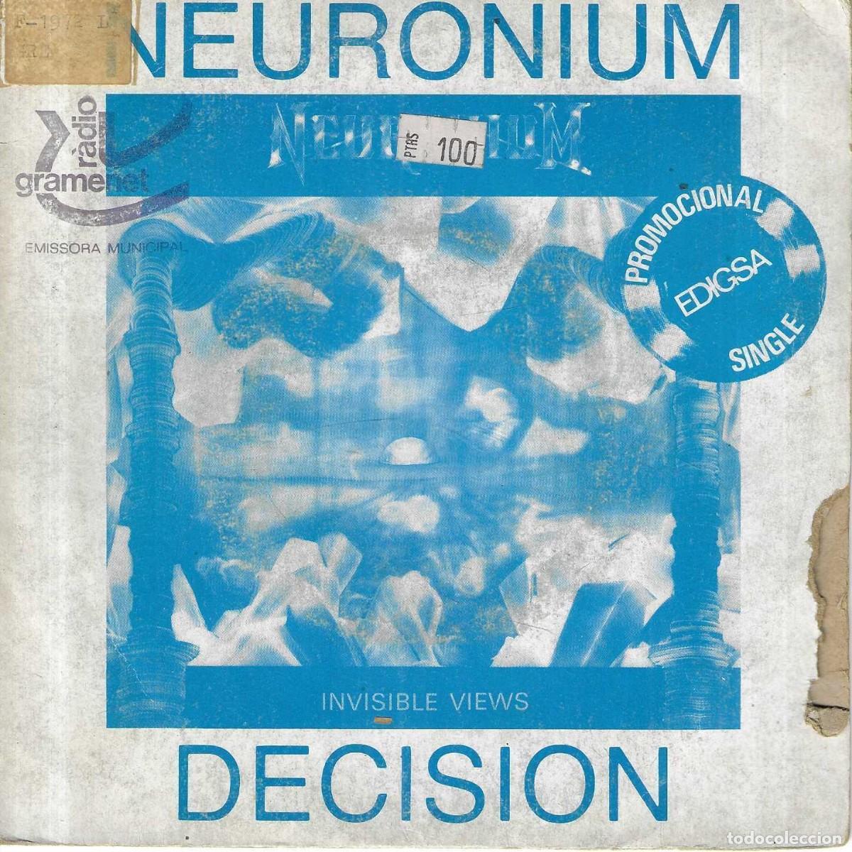 Discos de vinilo: NEURONIUM - DECISION / FULLNESS - EDIGSA 1983 - Foto 1