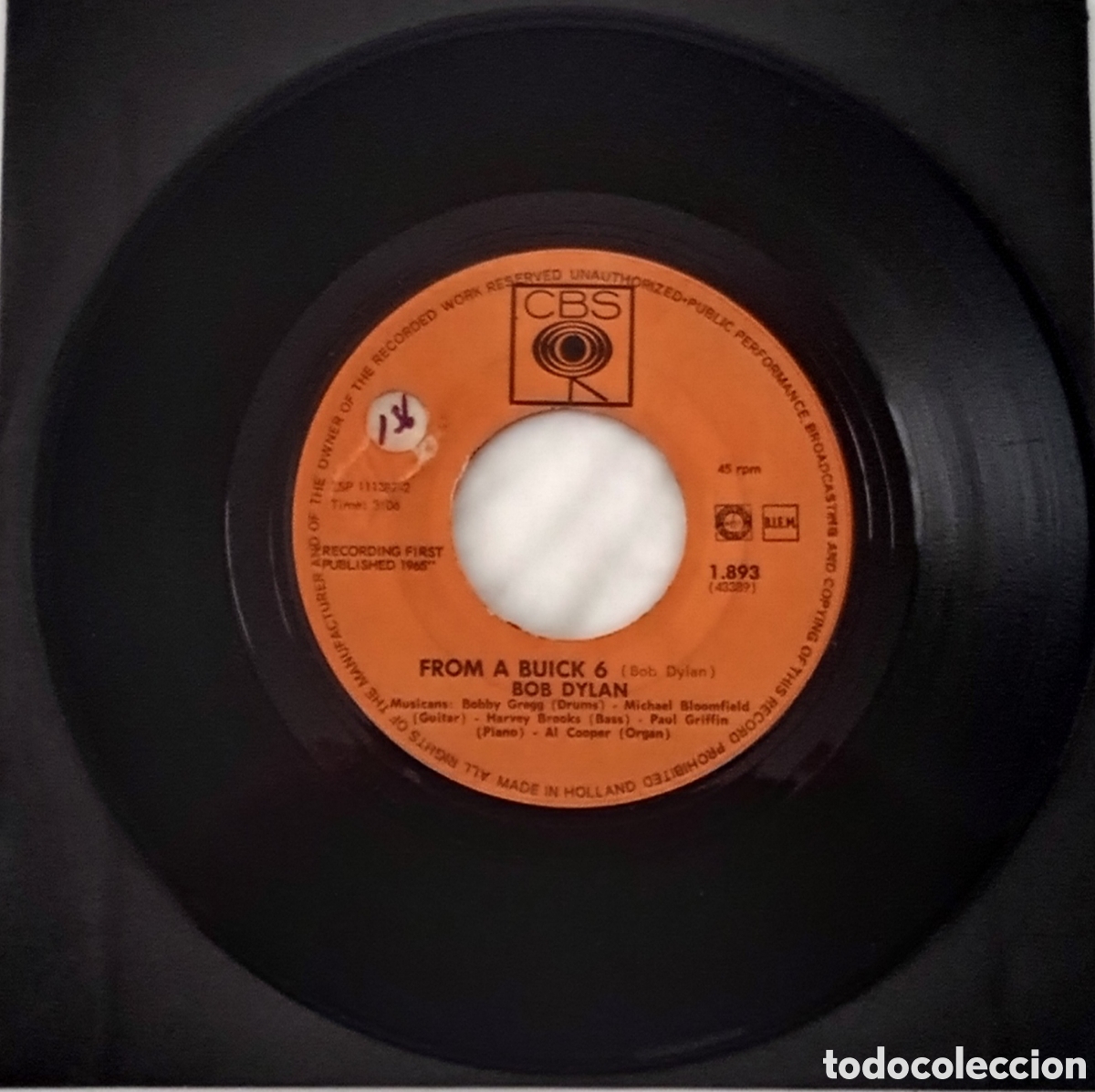 Discos de vinilo: BOB DYLAN - lote de 2 discos de vinilo single - Foto 8