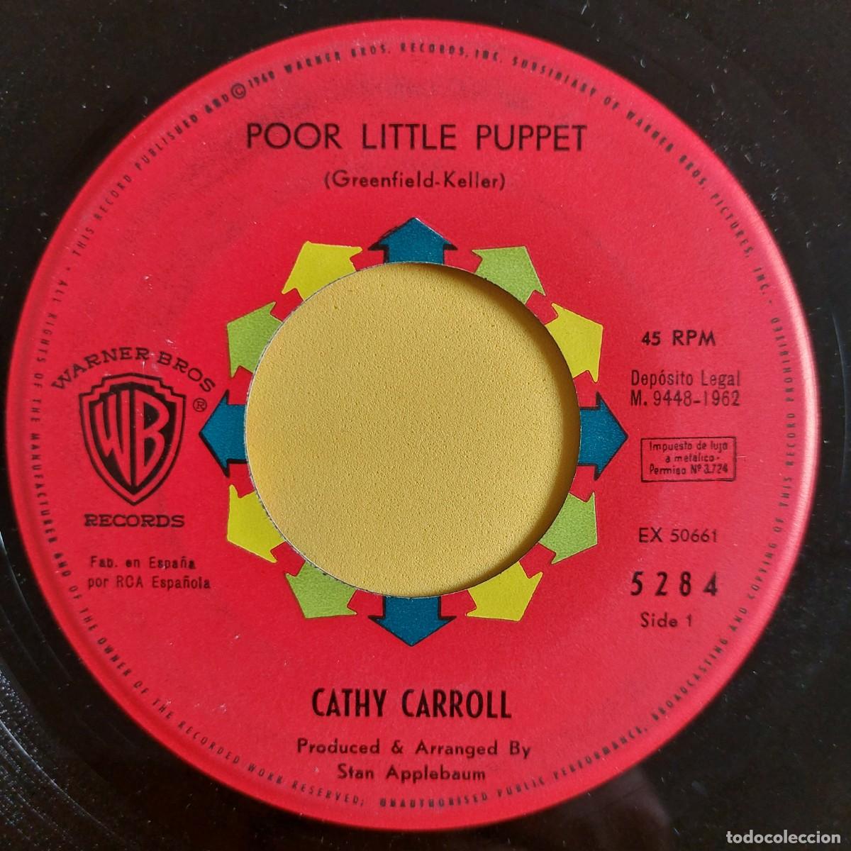Discos de vinilo: SINGLE * CATHY CARROLL * Poor little puppet - Foto 1