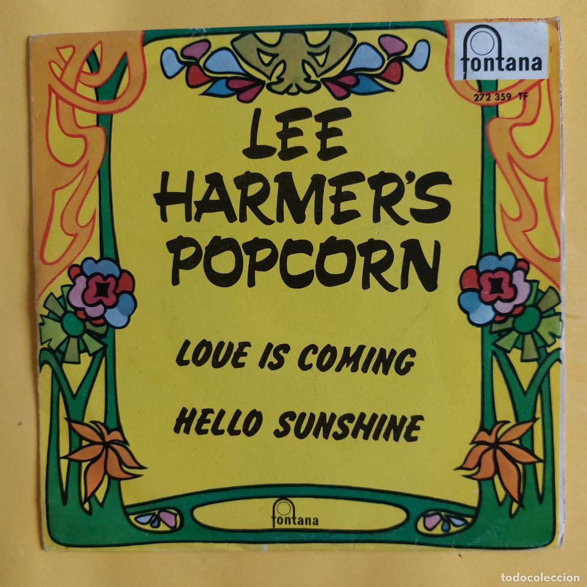 Discos de vinilo: SINGLE * LEE HARMERS POPCORN * LOVE IS COMING - Foto 1