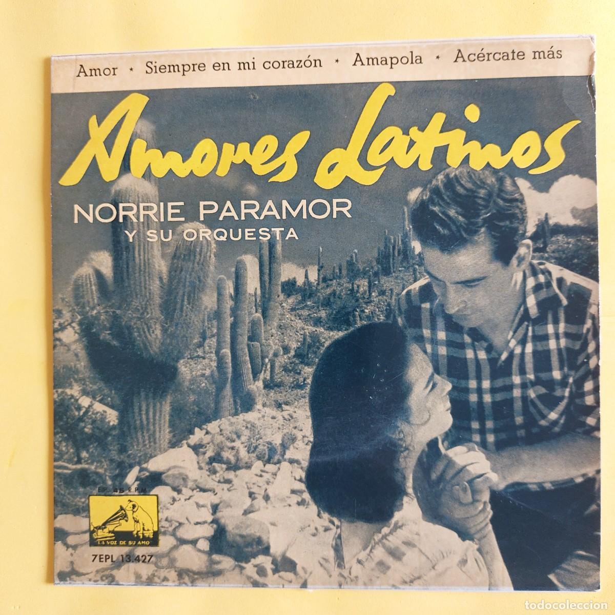 Discos de vinilo: EP * NORRIE PARAMOR * AMORES LATINOS * AMOR - Foto 1