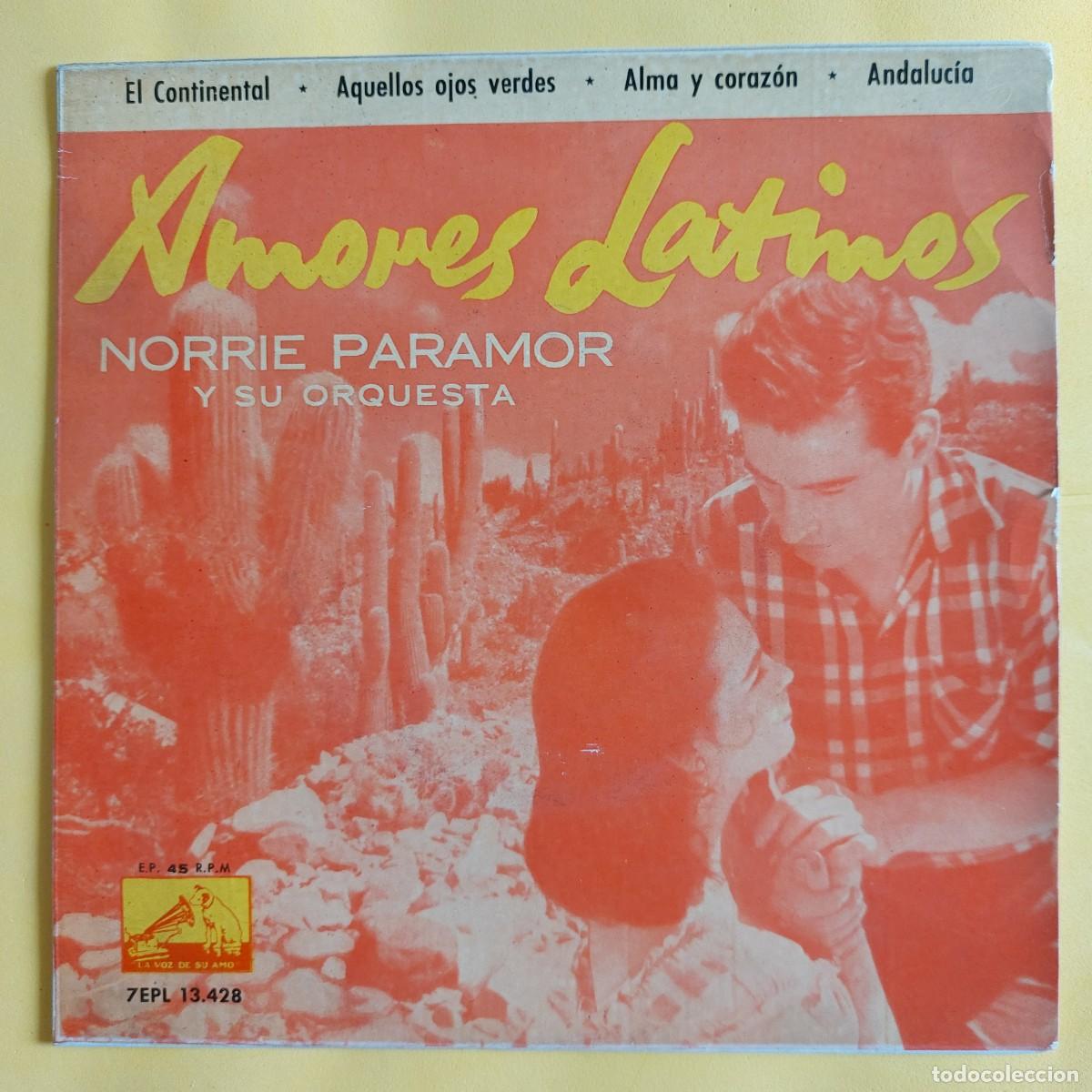 Discos de vinilo: EP * NORRIE PARAMOR * AMORES LATINOS * EL CONTINENTAL - Foto 1