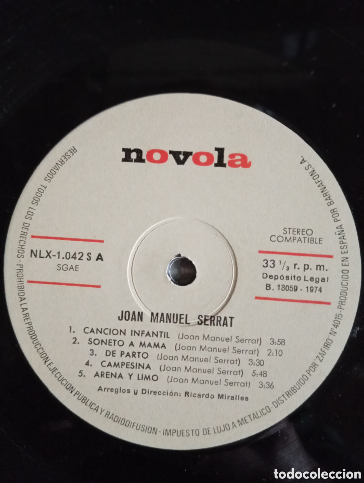 Discos de vinilo: JOAN MANUEL SERRAT - NOVOLA - 1970 - Foto 6