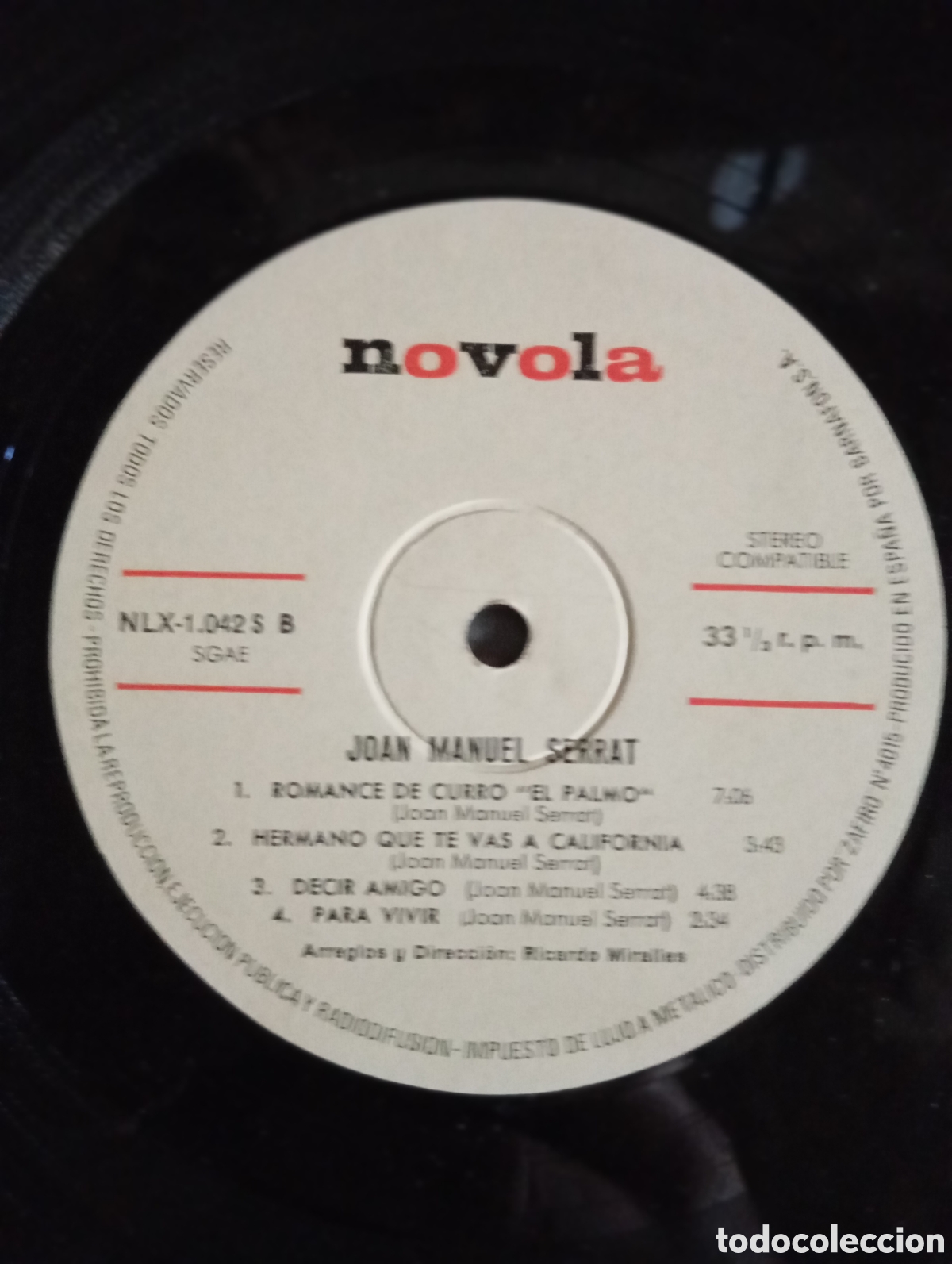 Discos de vinilo: JOAN MANUEL SERRAT - NOVOLA - 1970 - Foto 8