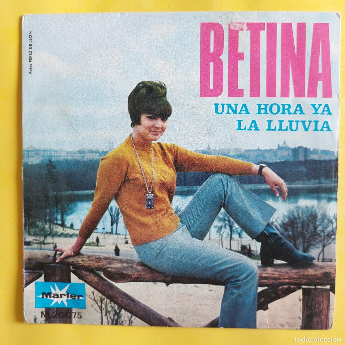 Discos de vinilo: SINGLE * BETINA * UNA HORA YA - Foto 1