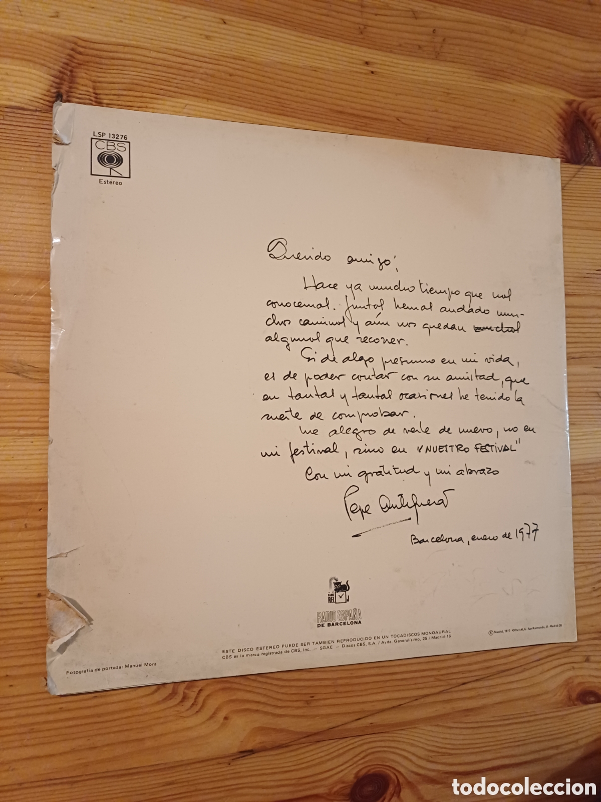 Discos de vinilo: Los oles de pepe antequera Vinilo LP - Foto 2
