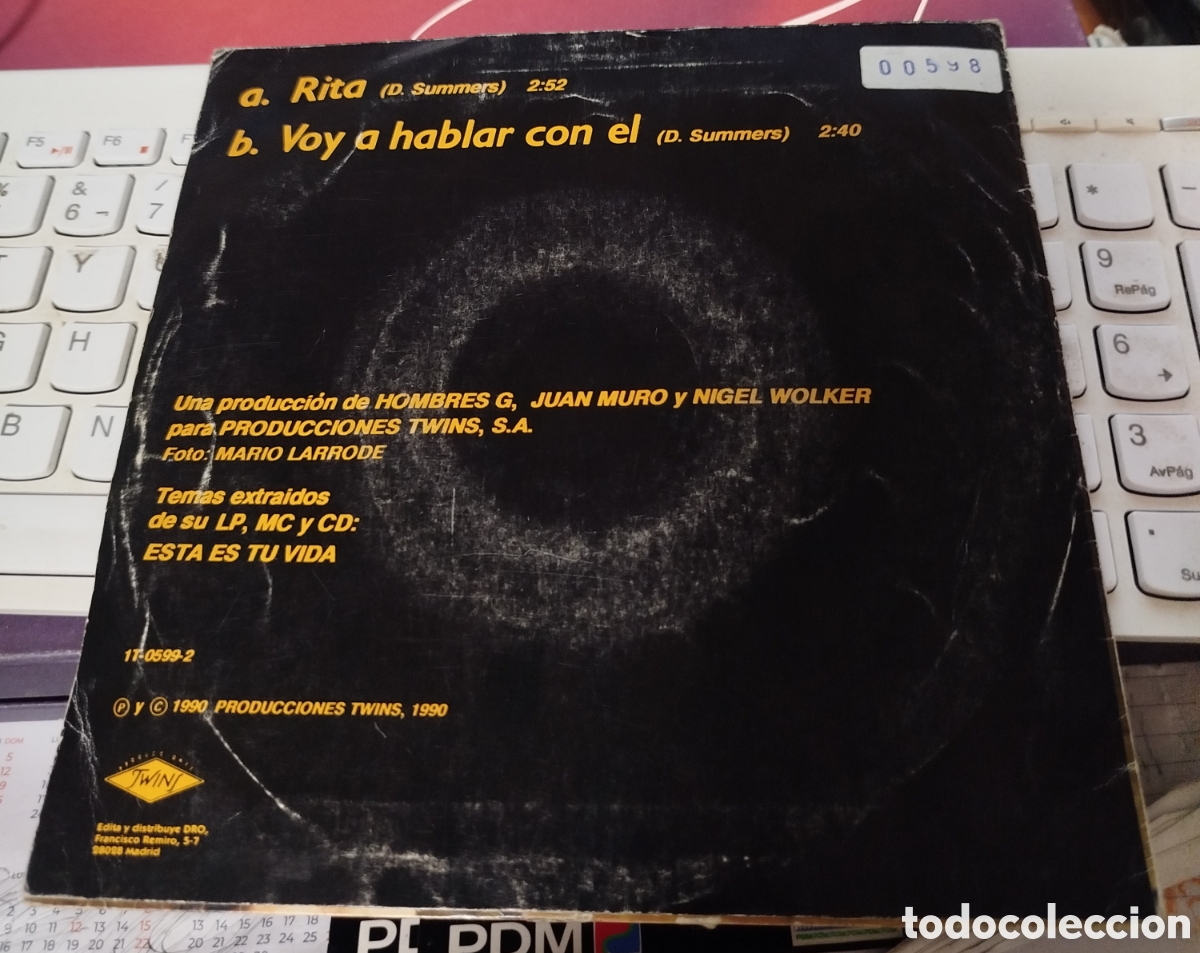 Discos de vinilo: Hombres G - Rita. . . - Foto 2