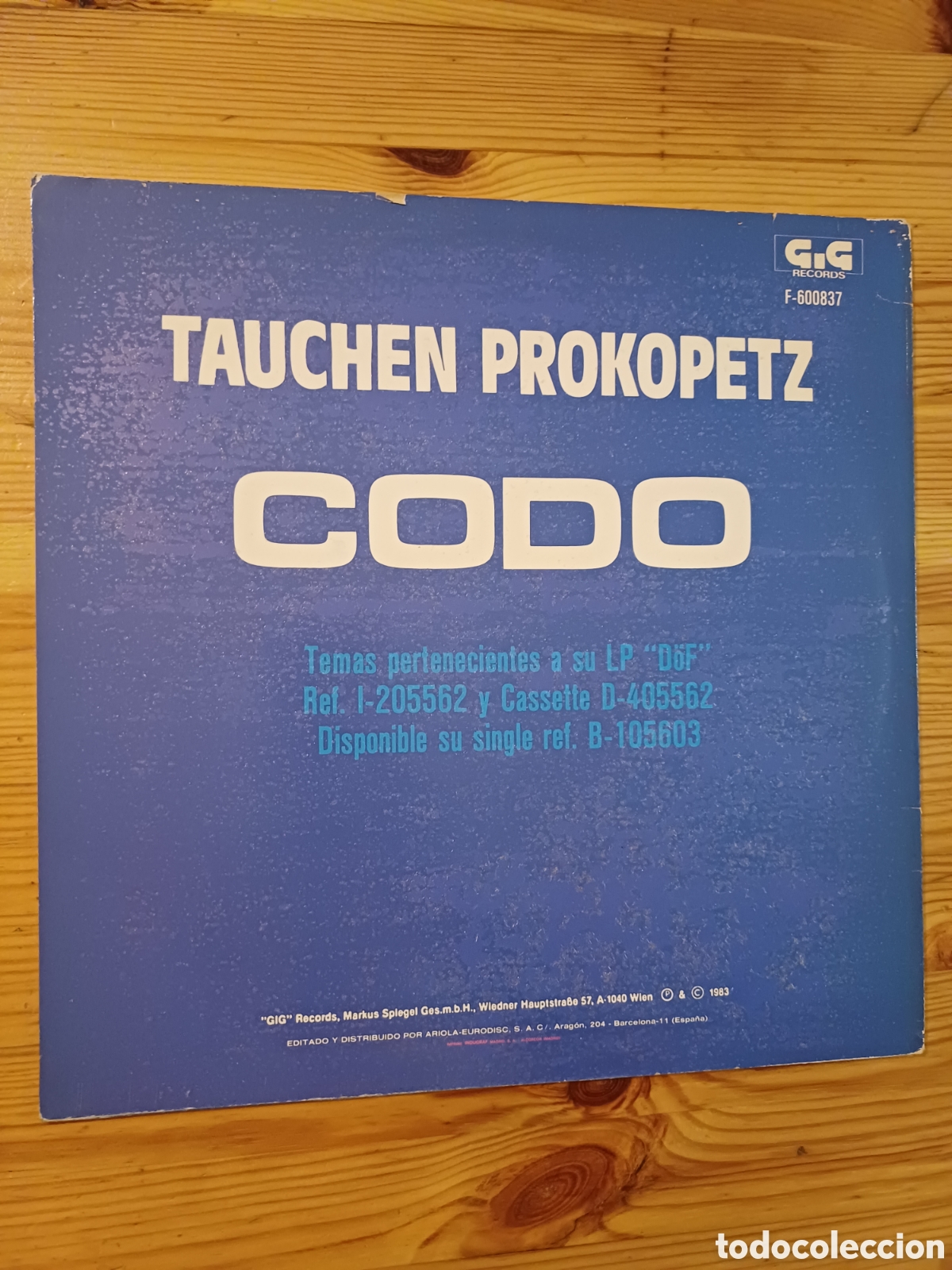 Discos de vinilo: Tauchen Prokopetz CODO Maxi Single - Foto 2