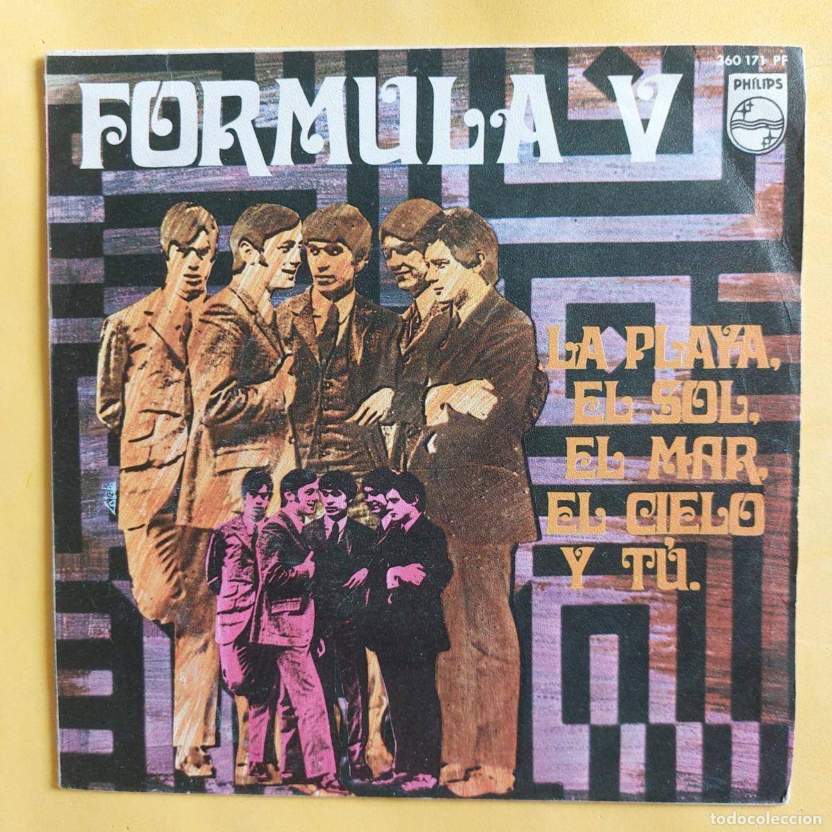 Discos de vinilo: SINGLE * FORMULA V * LA PLAYA, EL SOL, EL MAR, EL CIELO Y TU - Foto 1