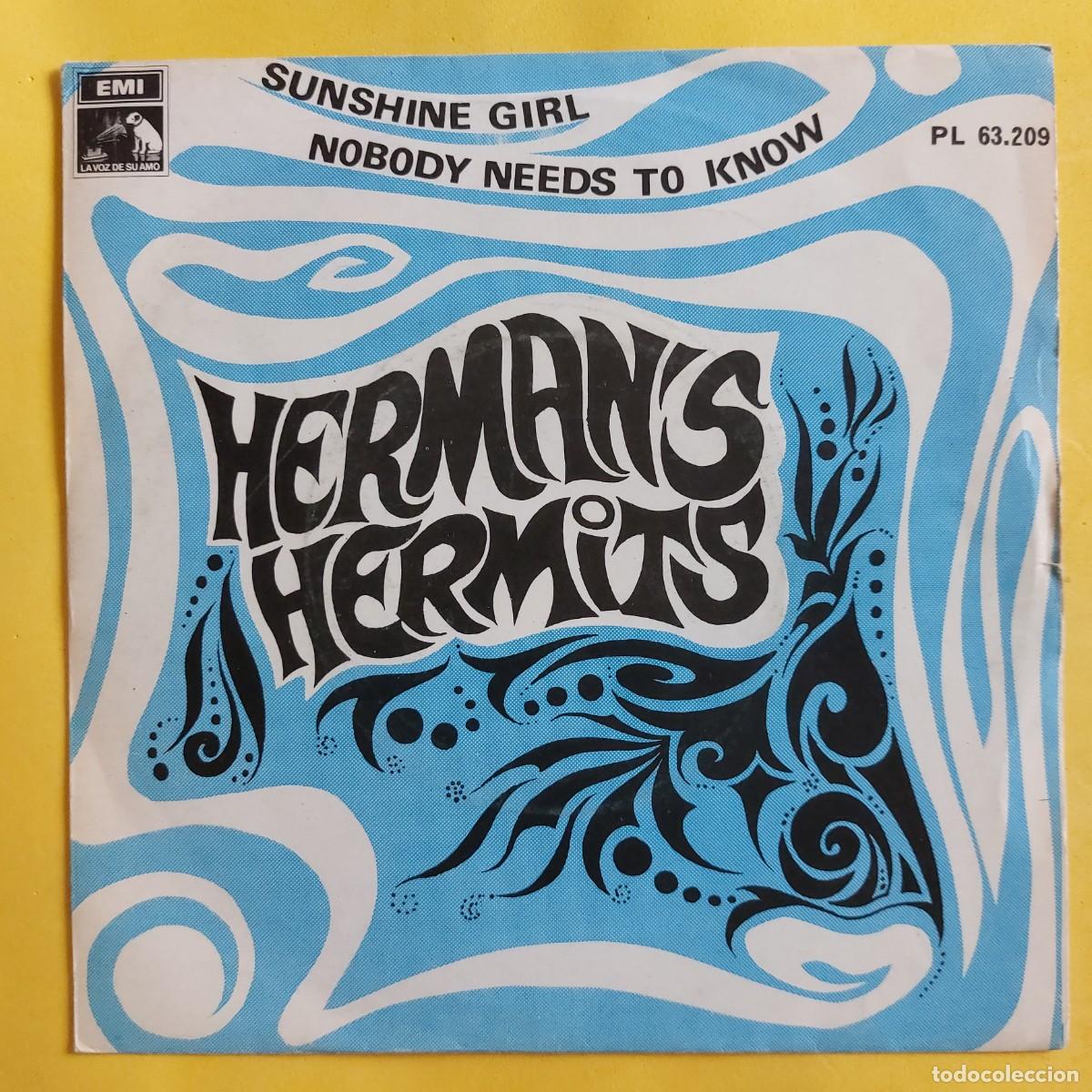 Discos de vinilo: SINGLE * HERMAN S HERMITS * SUNSHINE GIRL - Foto 1