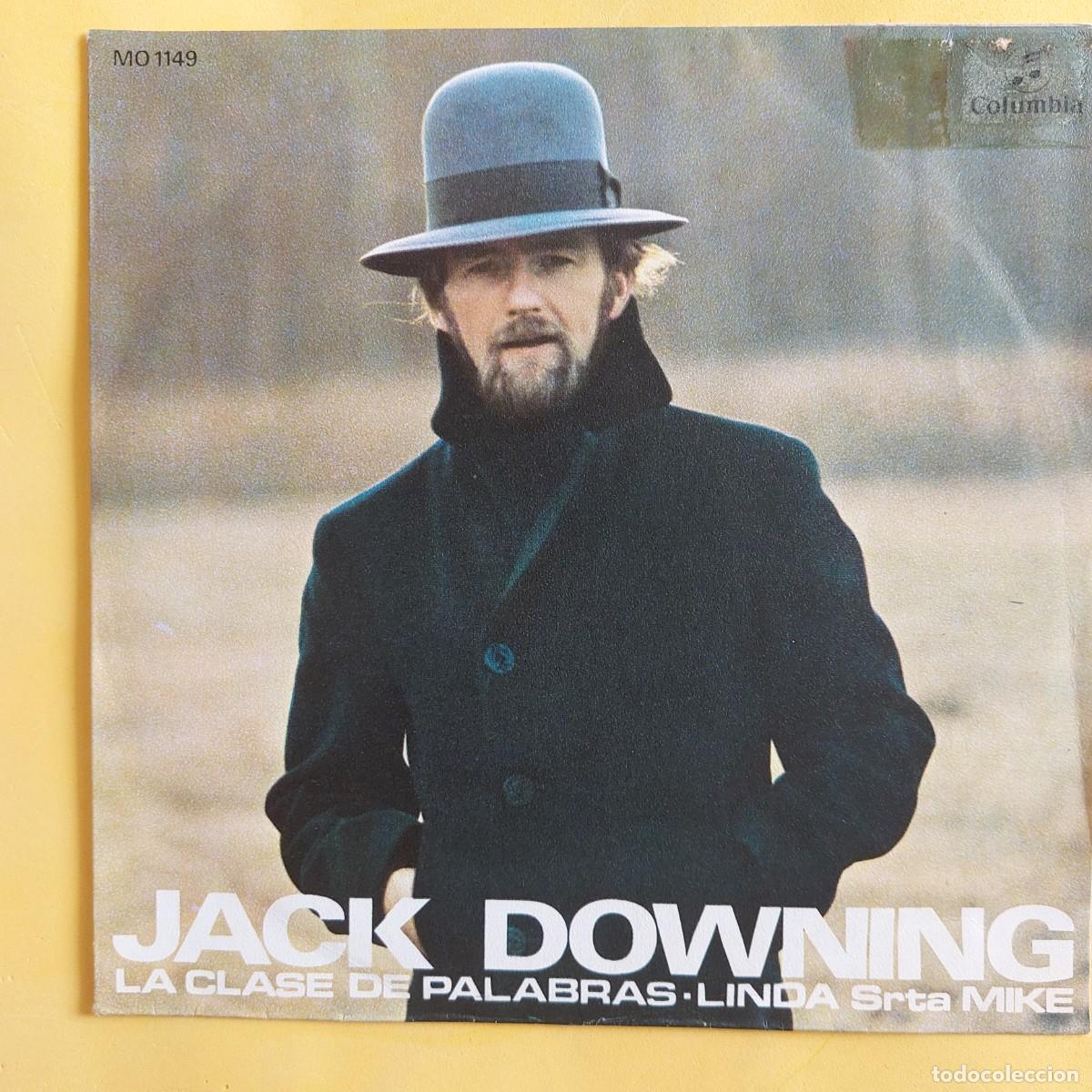 Discos de vinilo: SINGLE * JACK DOWNING * LA CLASE DE PALABRAS - Foto 1