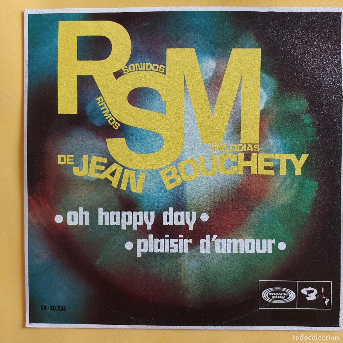 Discos de vinilo: SINGLE * JEAN BOUCHETY * OH HAPPY DAY - Foto 1