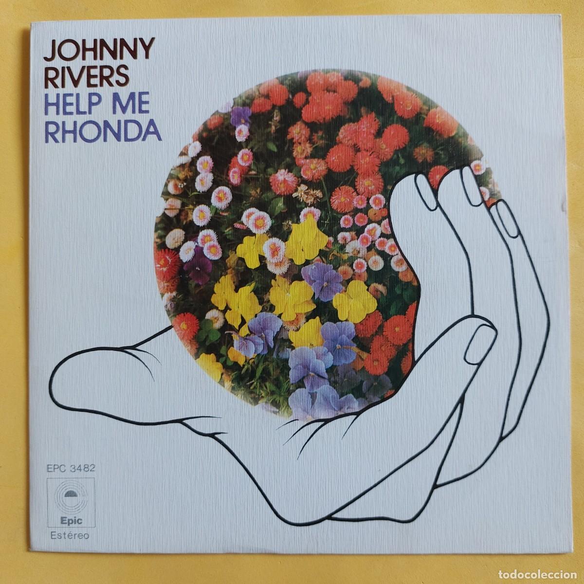 Discos de vinilo: SINGLE * JOHNNY RIVERS * HELP ME RONDA - Foto 1