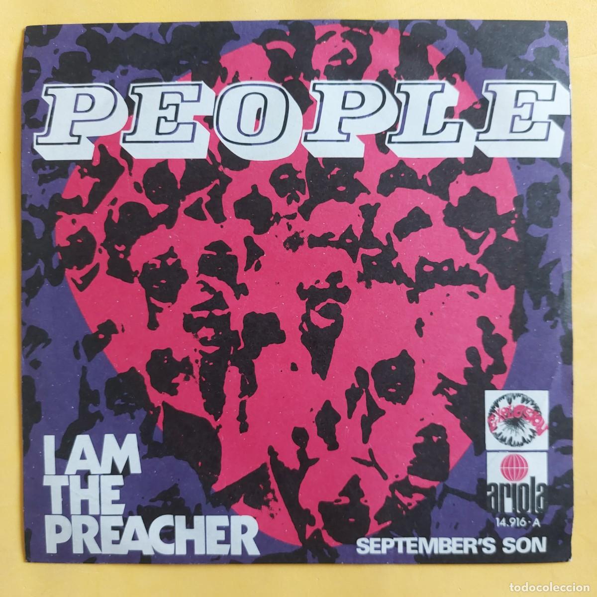 Discos de vinilo: SINGLE * PEOPLE * I AM THE PREACHER - Foto 1