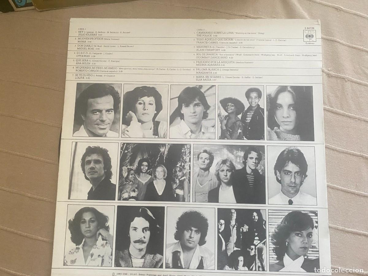 Discos de vinilo: LP NUESTROS EXITOS DEL A&Ntilde;O - VARIOS - Foto 2