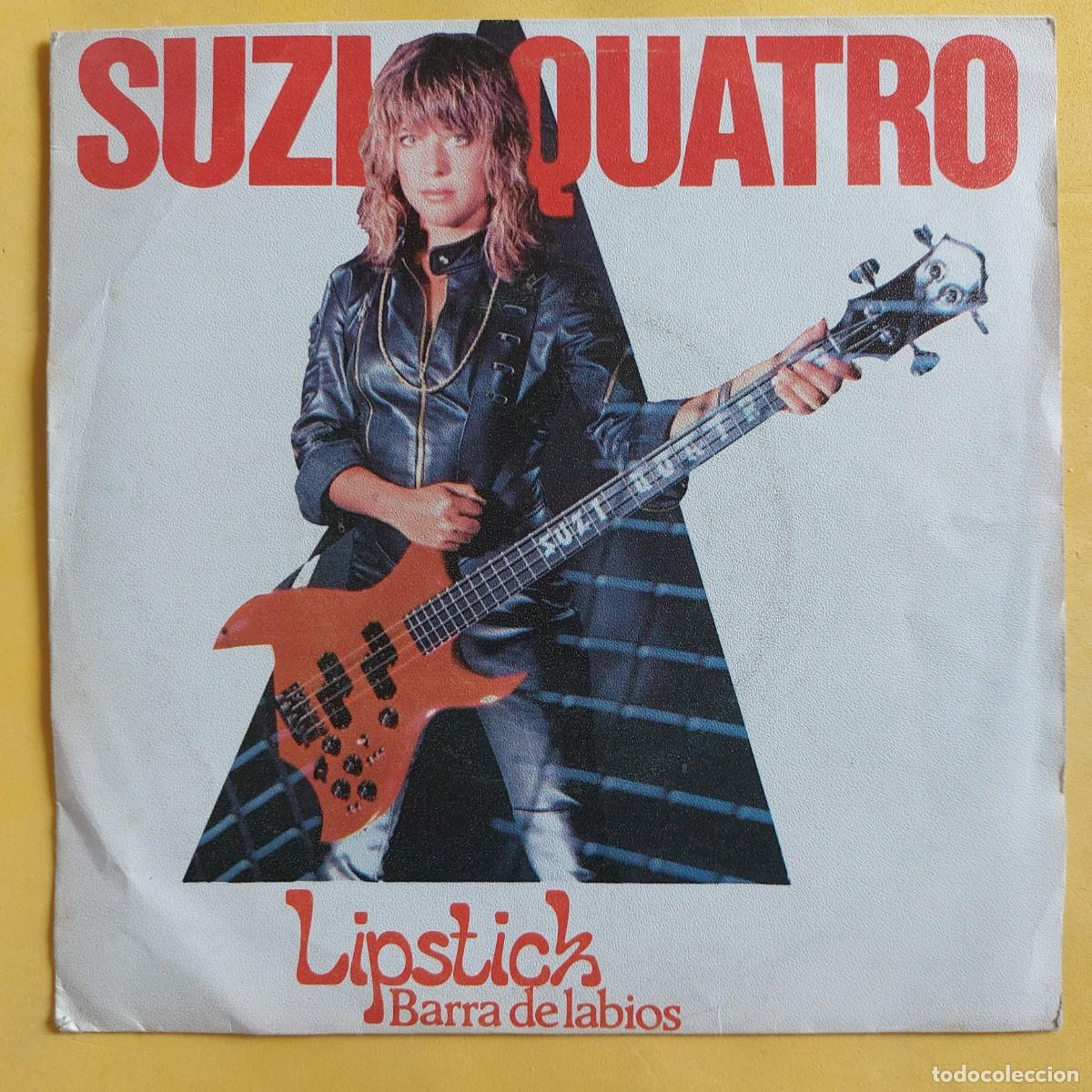 Discos de vinilo: SINGLE * SUZY QUATRO * LIPSTICK - Foto 1