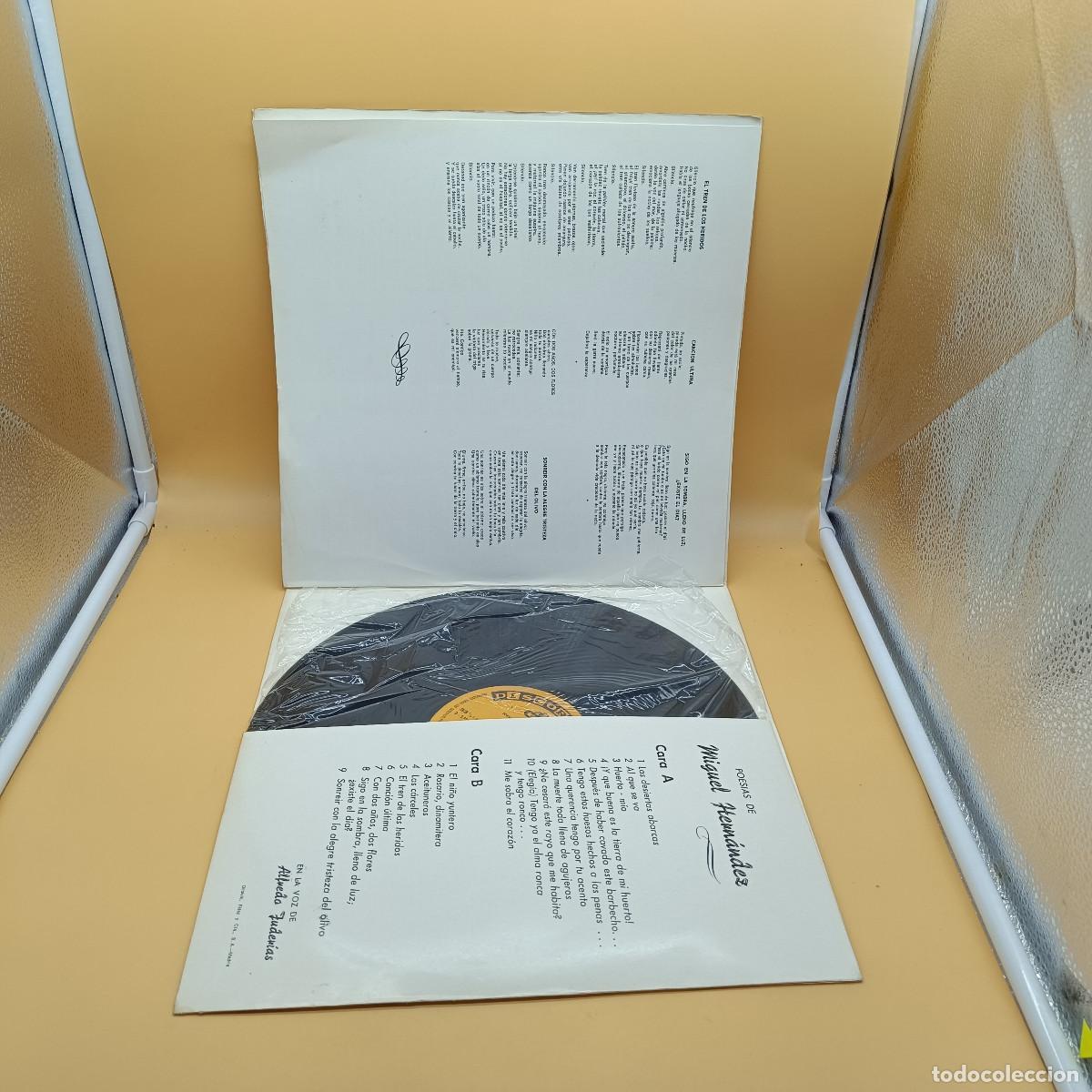 Discos de vinilo: POESIAS DE MIGUEL HERNANDEZ. - Foto 4