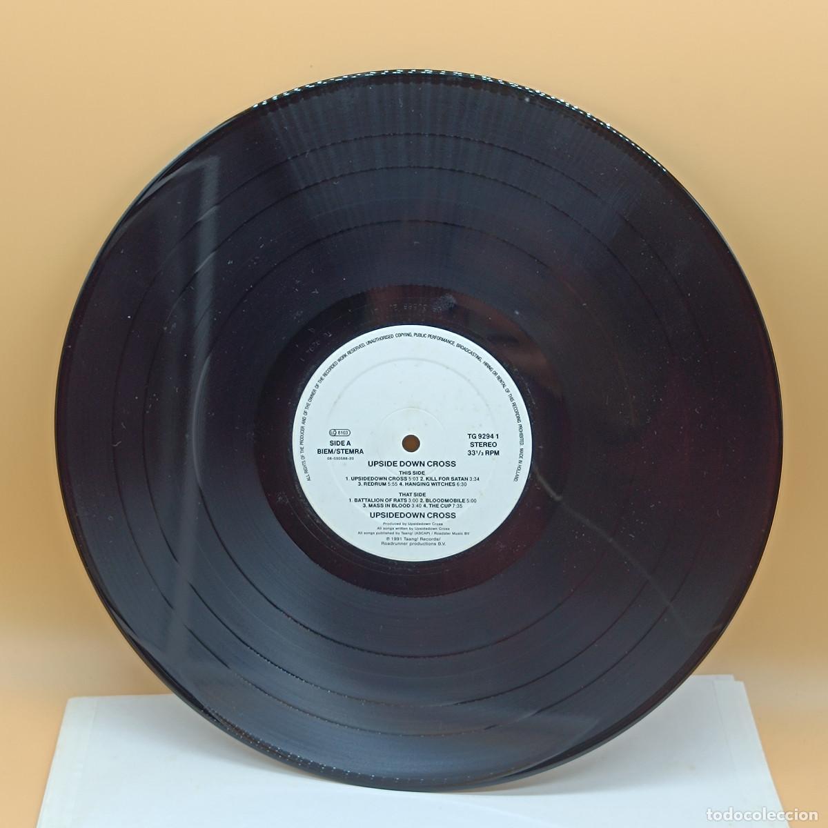 Discos de vinilo: VINILO LP UPSIDE DOWN CROSS. 1991. - Foto 3