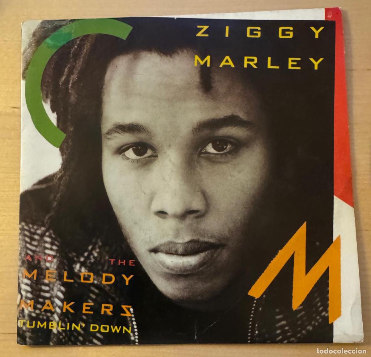 Discos de vinilo: ziggy marley & melody makers 45t Tumblin down EX EX - Foto 1