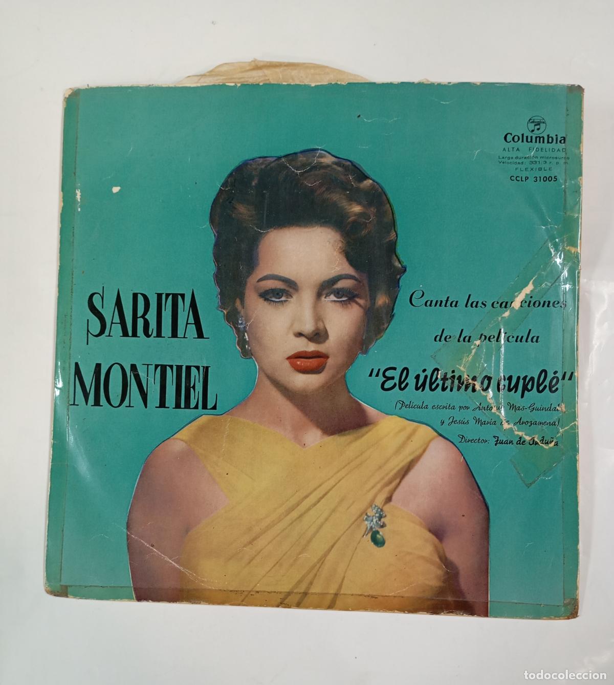 Disques de vinyle: SARA MONTIEL, EL &Uacute;LTIMO CUPL&Eacute;. LP. TDKDA25