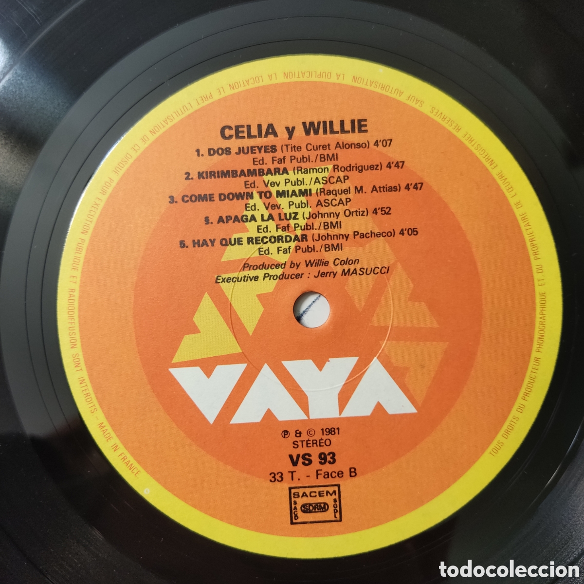 Discos de vinilo: CELIA Y WILLIE - VINILO LP - Foto 4