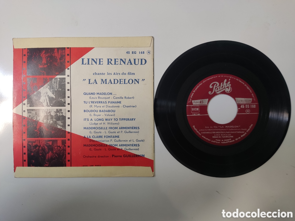 Discos de vinilo: LINE RENAUD La Madelon VINILO - Foto 2