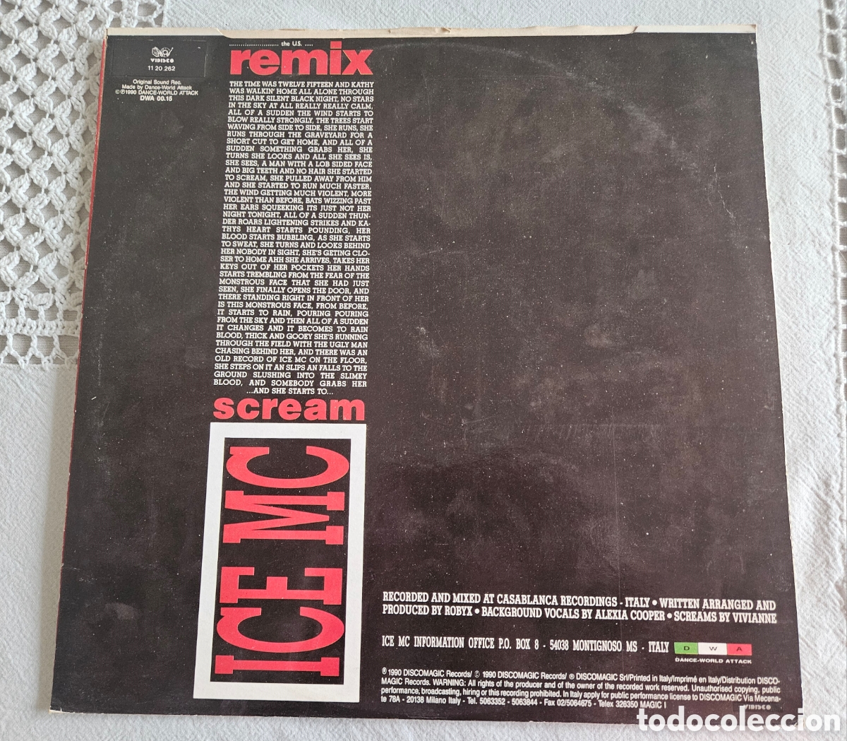 Discos de vinilo: Disco Ice Mc Scream Remix - Foto 3