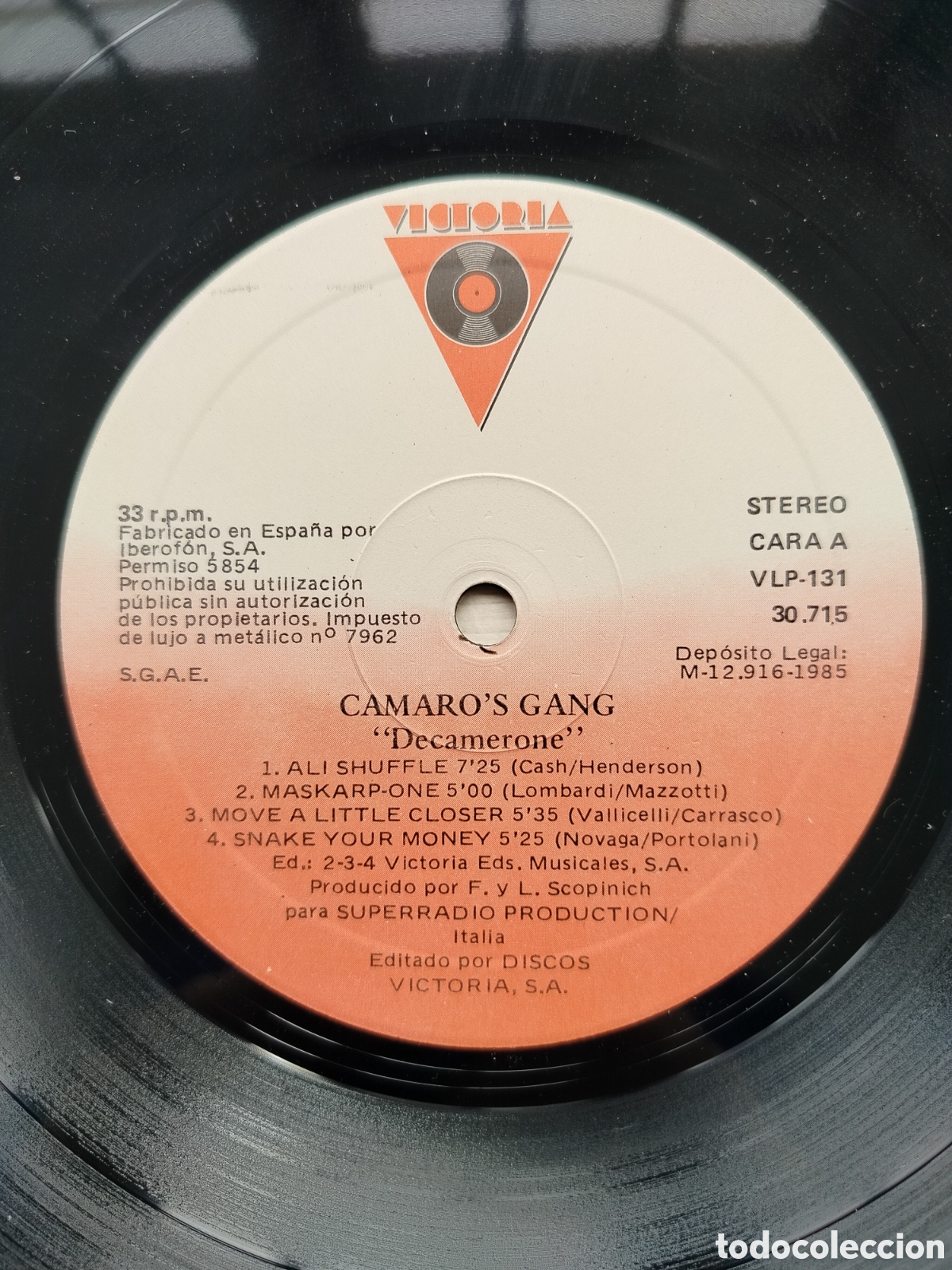 Discos de vinilo: Camaros Gang S&oacute;lo Disco. - Foto 1