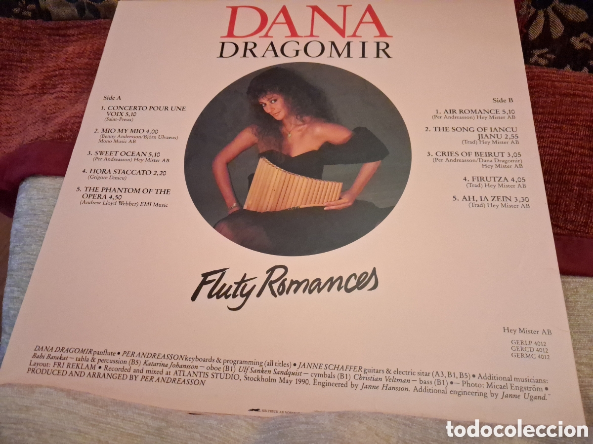 Discos de vinilo: Dana Dragomir&nbsp;Lp&nbsp;Fluty Romances - Foto 2