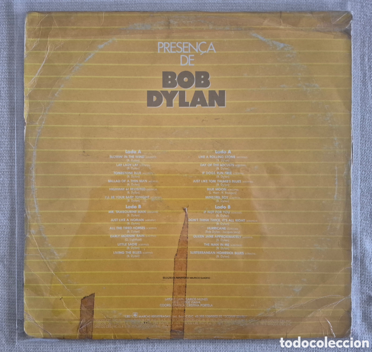 Discos de vinilo: Vinilo Doble Presen&ccedil;a de Bob Dylan - Foto 2