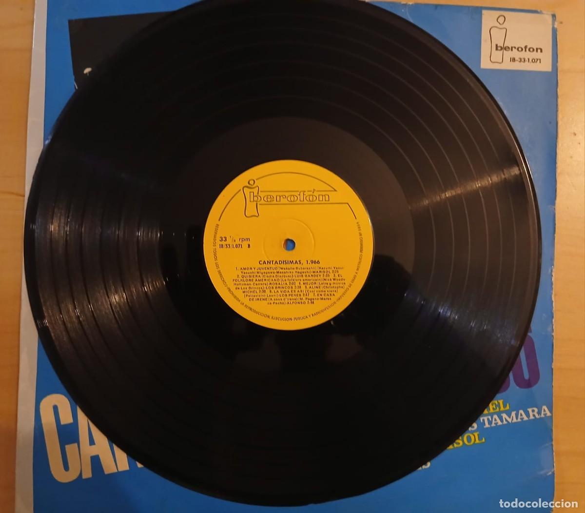 Discos de vinilo: CANTADISIMAS 1966 LP Vinilo - Foto 3