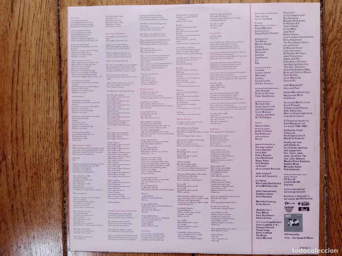 Discos de vinilo: Then Jerico - the big &aacute;rea - Foto 4