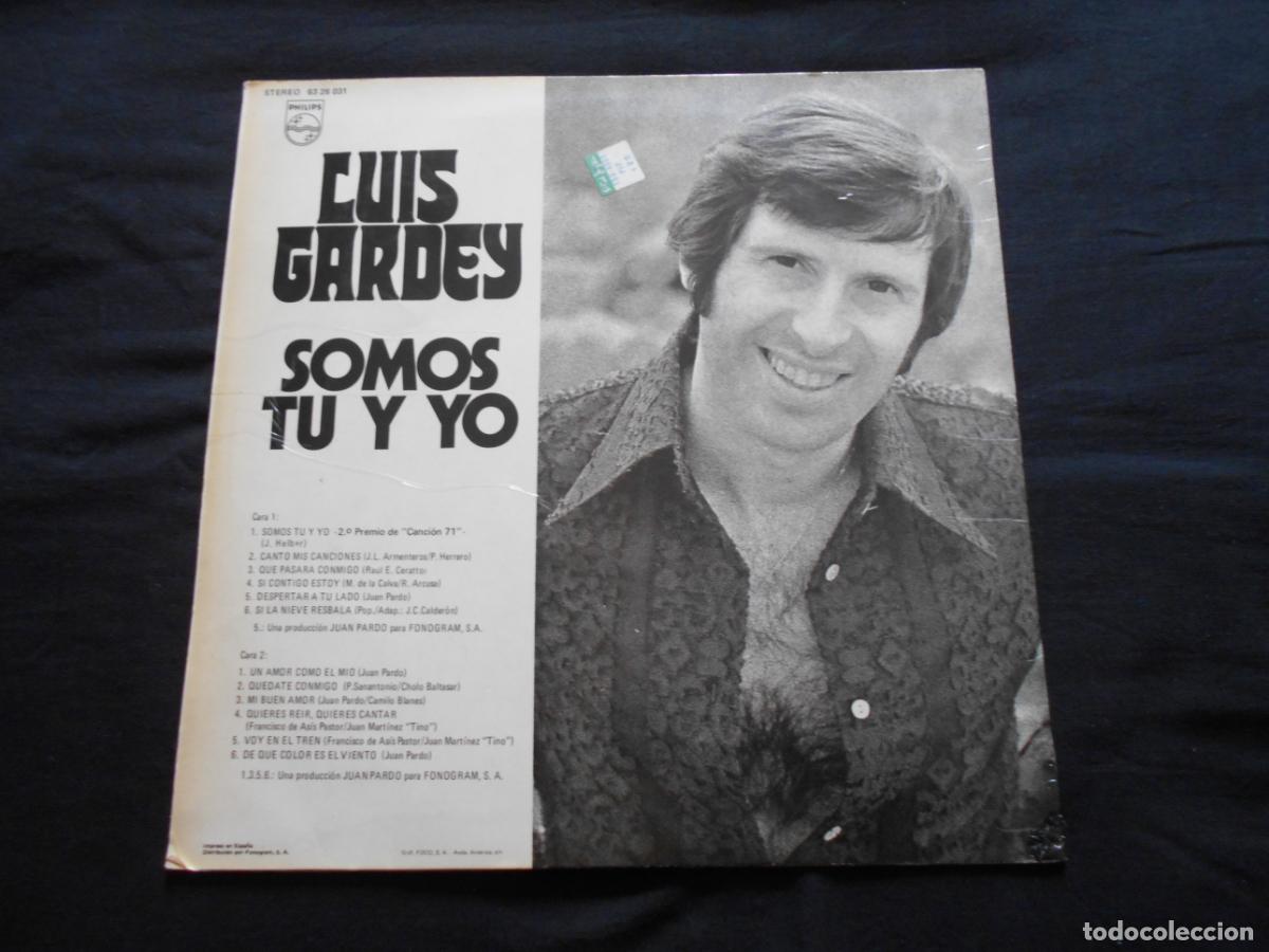 Discos de vinilo: LP LUIS GARDEY // SOMOS TU Y YO - Foto 2