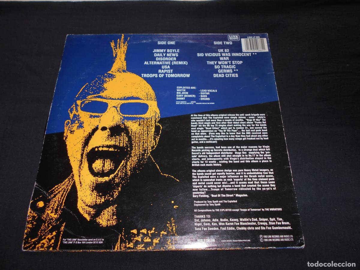 Discos de vinilo: LP THE EXPLOITED - TROOPS OF TOMORROW - Foto 2
