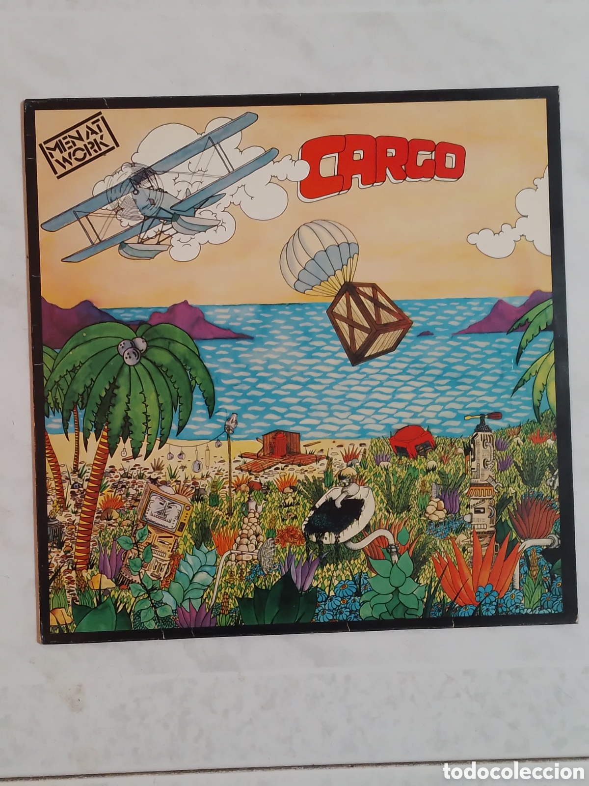 Disques de vinyle: Men At Work. Cargo.CBS S 25.372. Encarte. 1983, Espa&ntilde;a. Disco VG+. Car&aacute;tula VG+.