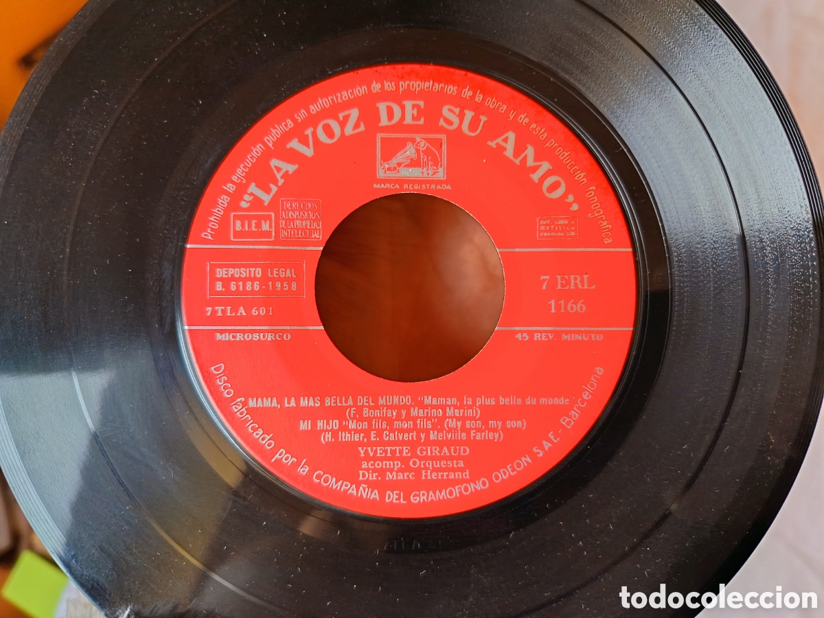 Discos de vinilo: Ivette Giraud Chella Lla EP Chanson - Foto 3