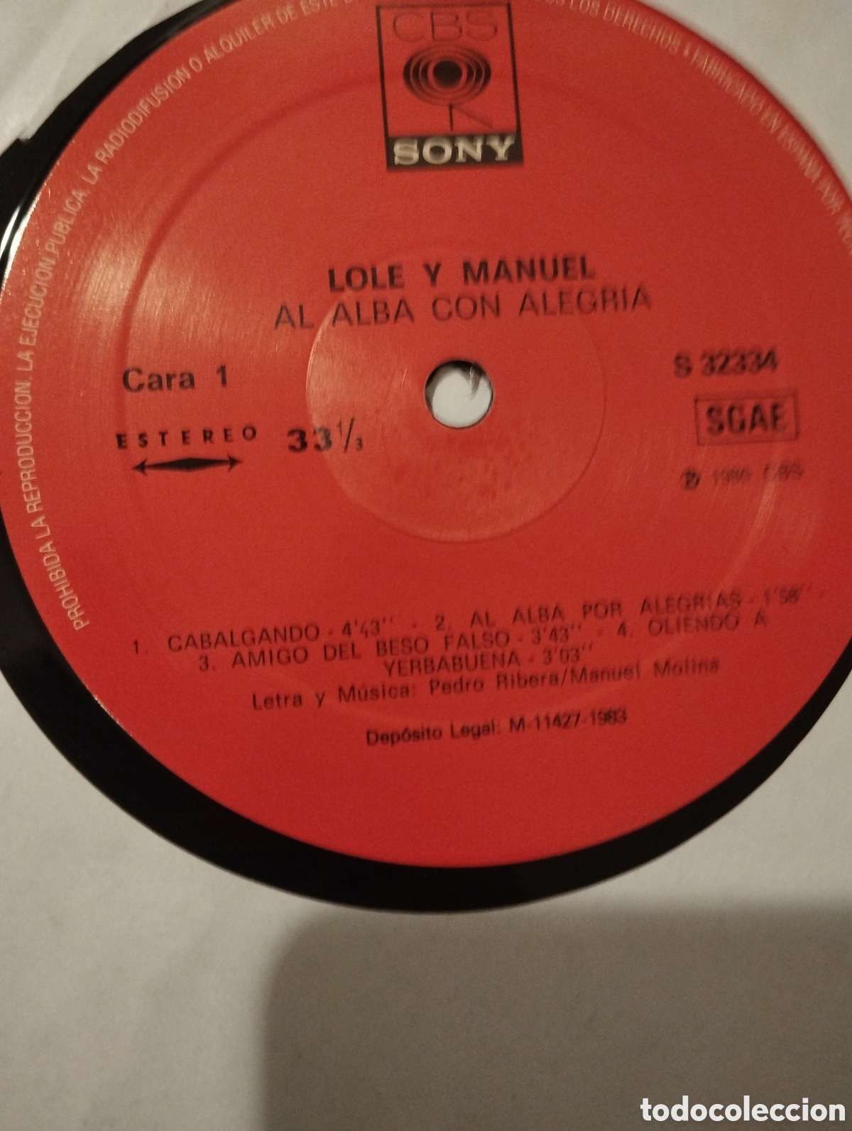 Discos de vinilo: LOLE Y MANUEL. AL ALBA CON ALEGR&Iacute;A - Foto 3
