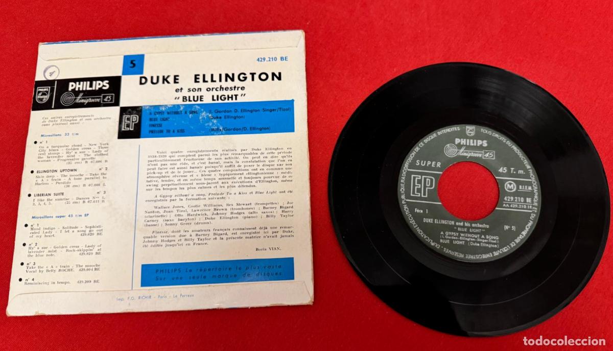 Discos de vinilo: Duke Ellington 45t Blue light VG EX - Foto 2
