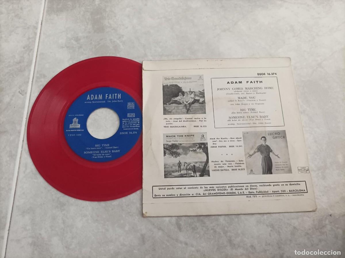 Discos de vinilo: Adam Faith ep original - Foto 2